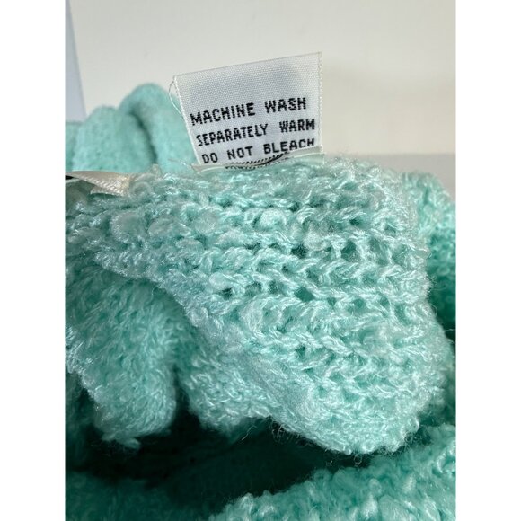 Jason Maxwell Cowl Neck Sweater Sz L VTG 80s Pastel Textured Knit Dolman Sleeve - Picture 9 of 13